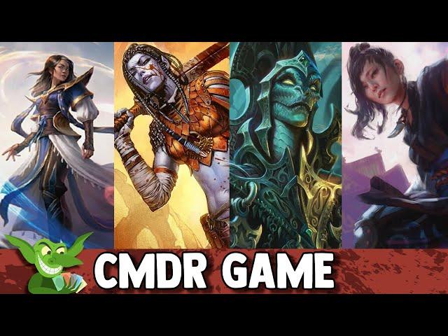 Narset, Enlighted Exile vs Radha vs Kadena vs Yuriko, the Tiger's Shadow EDH / CMDR game play