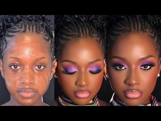 STEP BY STEP DARK SKIN MAKEUP TUTORIAL