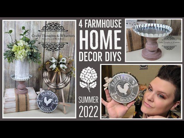 4 Farmhouse Home Decor DIYs