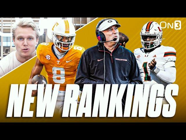 NEW College Football Playoff Rankings | Tennessee Confident | Georgia Poised | Miami, Oregon, Texas