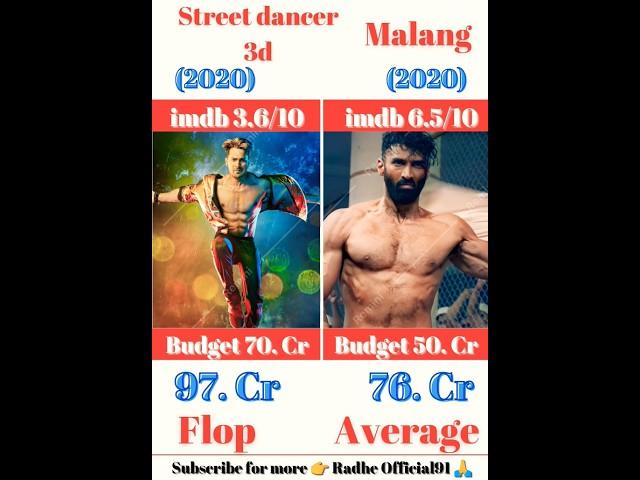 Street dancer 3D vs Malang movie comparison || Varun Dhawan vs Aditya Roy Kapoor movie comparison