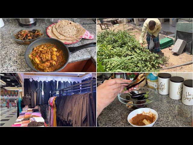 Aj mein ne sab ko expose kardiya sab k saamne | UAE mein gaon wala lifestyle | Stuffed brinjal