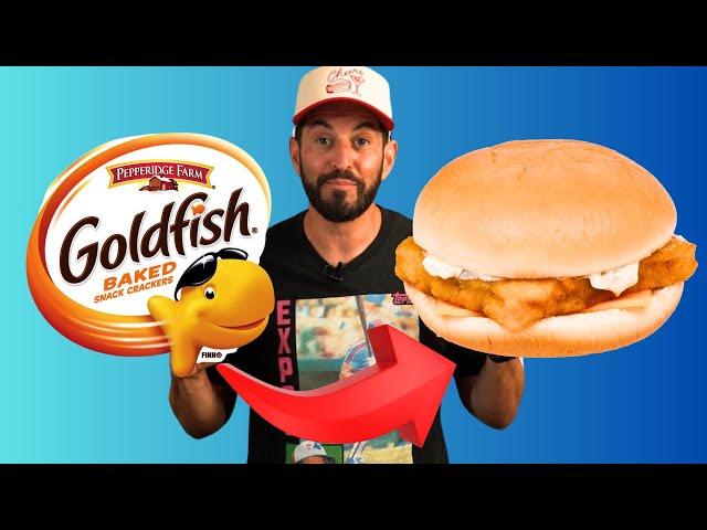 I turned Goldfish into a sandwich!