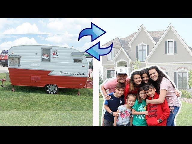 We're MOVING into an RV! House Swap for 24 hours in TINY HOUSE!