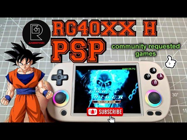 Anbernic RG40XX H testing PSP community games I PlayStation Portable I Retro Handheld