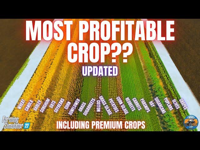 MOST PROFITABLE CROPS TEST - Farming Simulator 22