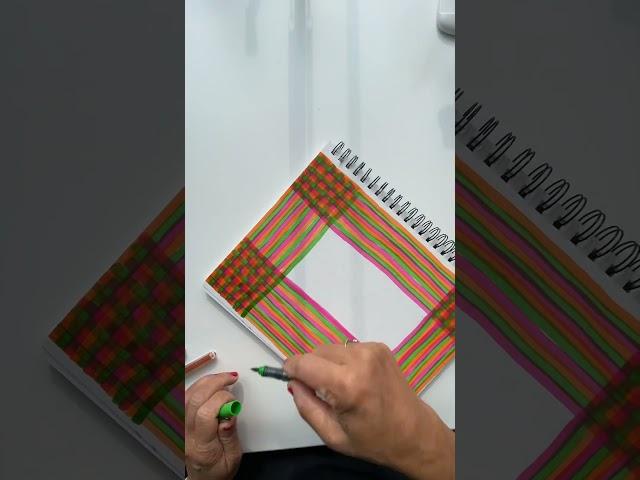 Plaid #abstractart #satisfyingvideo #doodle #doodling #draw #jasbirvirdi #plaid #drawinglines #art