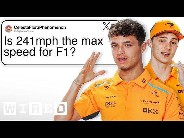 Lando Norris & Oscar Piastri Answer Formula 1 Questions From Twitter | Tech Support | WIRED