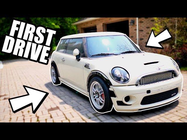 BUILT & BIG TURBO MINI STARTUP & FIRST DRIVE