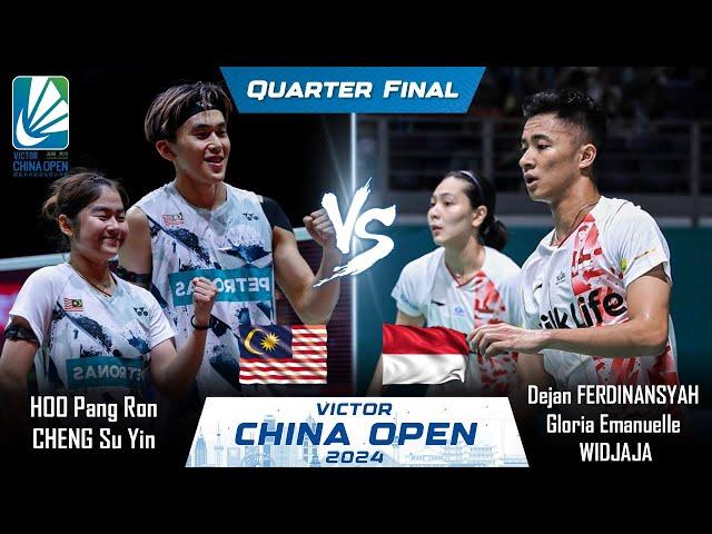 HOO Pang Ron CHENG Su Yin vs Dejan FERDINANSYAH /Gloria Emanuelle WIDJAJA  China Open 2024 Badminton