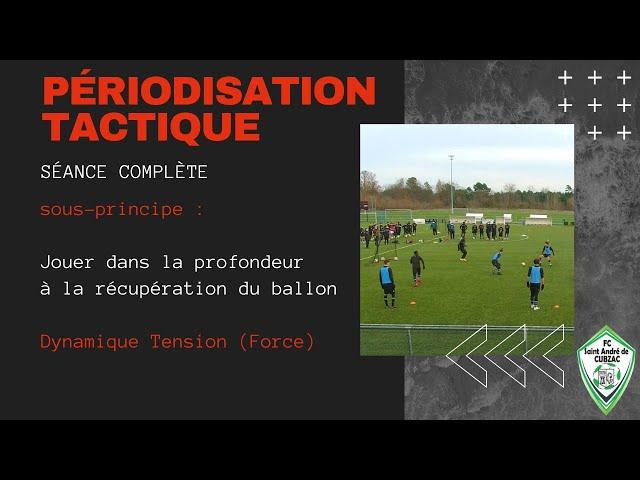 Périodisation Tactique ‍ Séance complète  Jouer dans la profondeur à la récupération du ballon