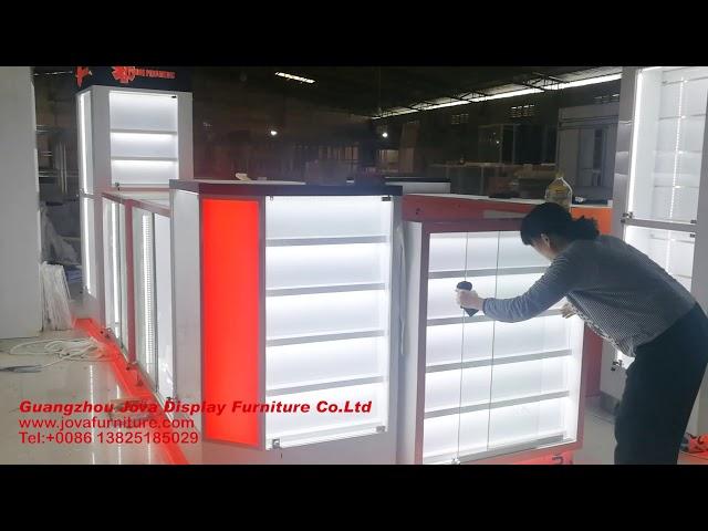 cell phone repair kiosk design, mobile shop furniture made in China