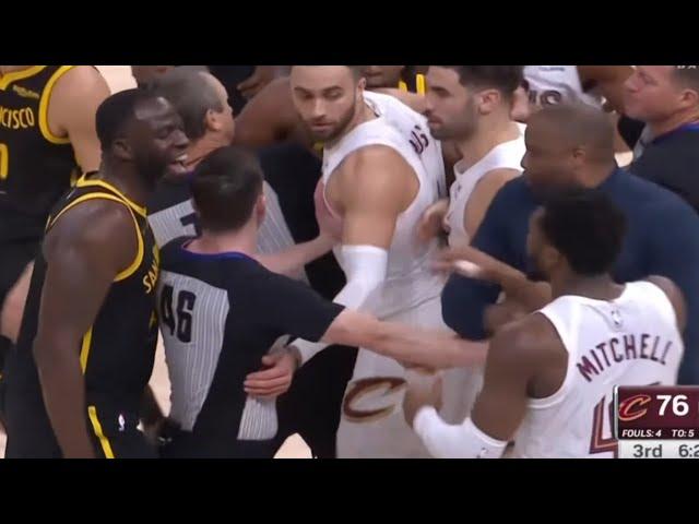 DRAYMOND GREEN ATTACKS DONOVON MITCHELL! IN FIGHT! FULL FIGHT! EJECTIONS CALLED!