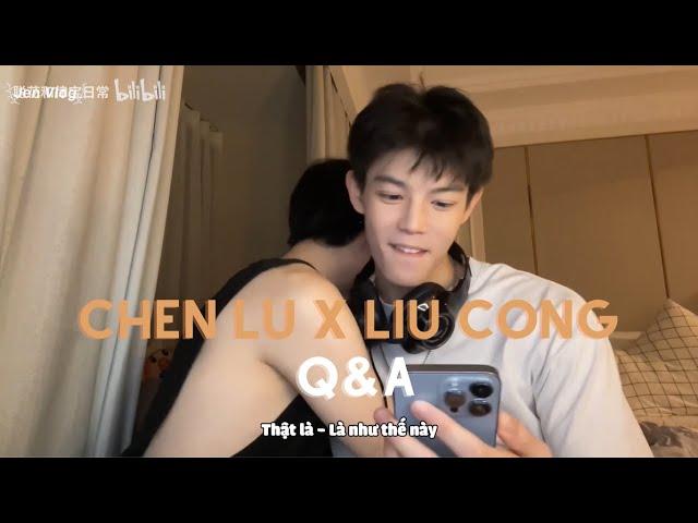 [Engsub/BL] What part of your lover's body do you like to kiss the most? Q&A | Chen Lv & Liu Cong