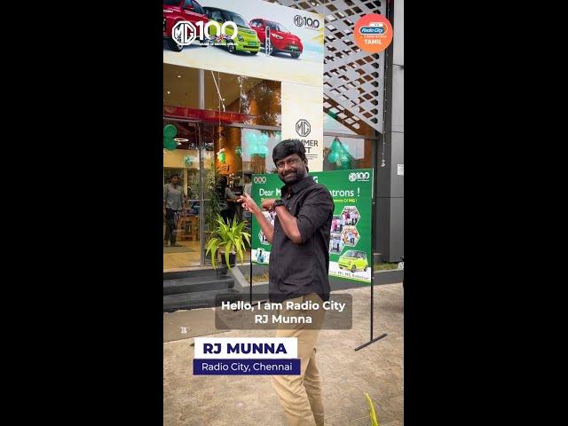 RJ Bharath from Radio City explores the vibe of the MG Comet EV in Chennai