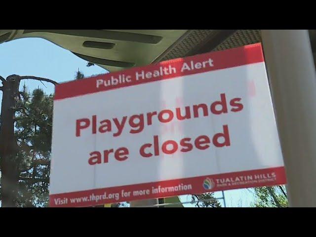 Pandemic park rules abused by bolt cutters, graffiti