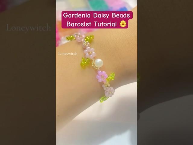 Daisy Beads Bracelet tutorial #shorts #tredingshorts #diy #craft #diycrafts #beads #tutorial