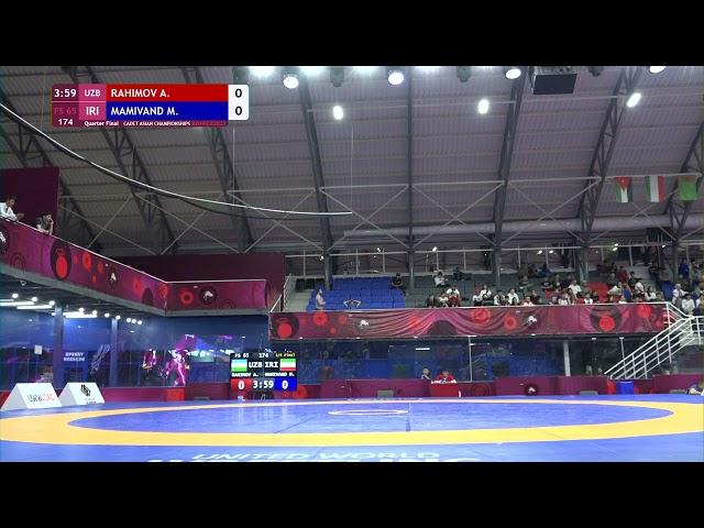 1/4 FS - 65 kg: A. RAHIMOV (UZB) v. M. MAMIVAND (IRI)