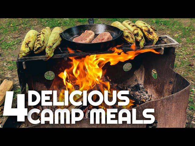 4 Delicious Camping Meal Ideas | Camping Food Beginners | Easy Camping Meals for Family