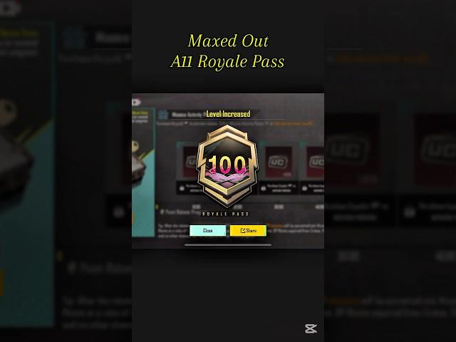 Maxed Out A11 Royale Pass #pubgmobile #pubgshorts #a11royalepass #maxedout