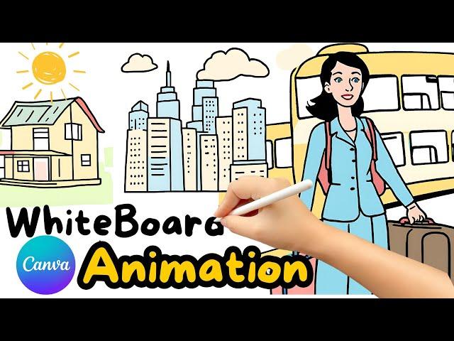 Create Whiteboard Animation Free With Canva AI | Hand Writing Animation Videos With AI