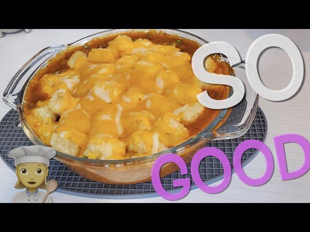 How to make a very Yummy TaterTot Casserole