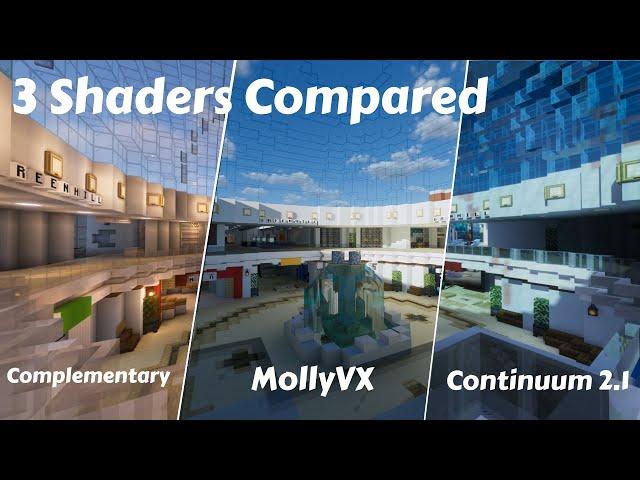 Continuum 2.1 vs MollyVX vs Complementary | Shaders Comparison