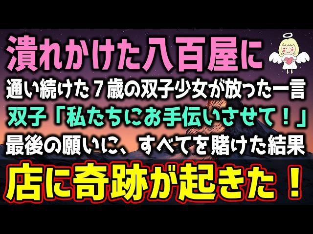 【感動する話】廃業寸前の八百屋に現れた７歳の双子少女が放った一言「私たちにお手伝いさせて！」最後の願いに、すべてを賭けた結果（泣ける話）感動ストーリー【朗読・スカッと】総集編