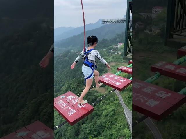 Bungee Jumping With Rope In Beautiful Place:Asmr Bungee Jumping #bungeejump