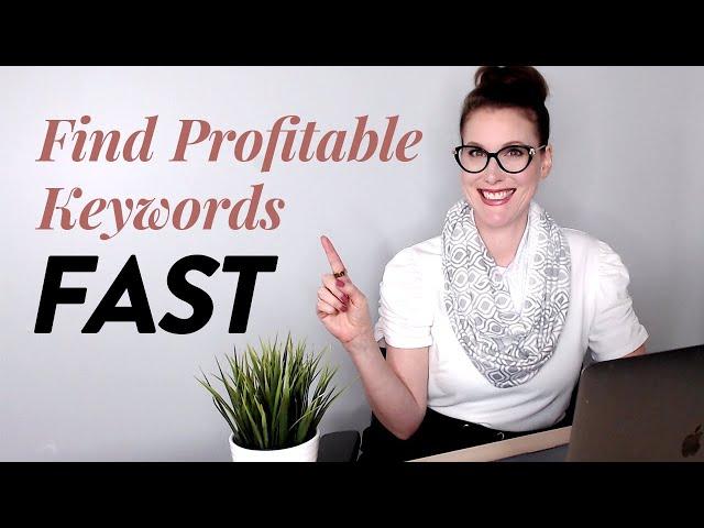 Find Profitable Keywords FAST on KDP