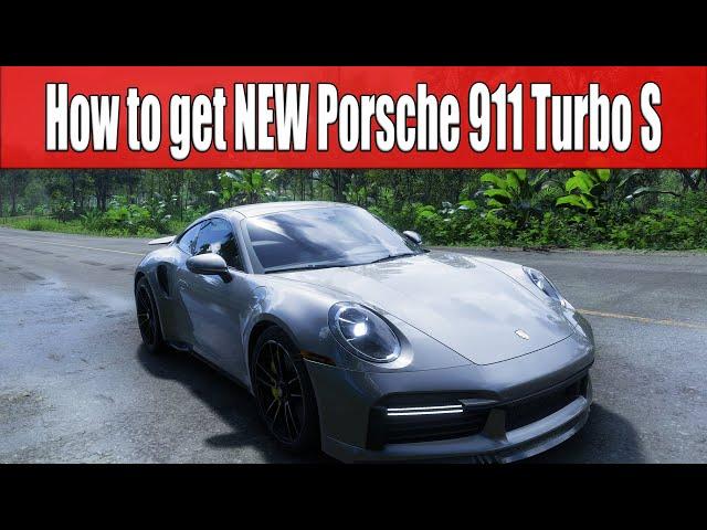 How to get the 2023 Porsche 911 Turbo S in Forza Horizon 5