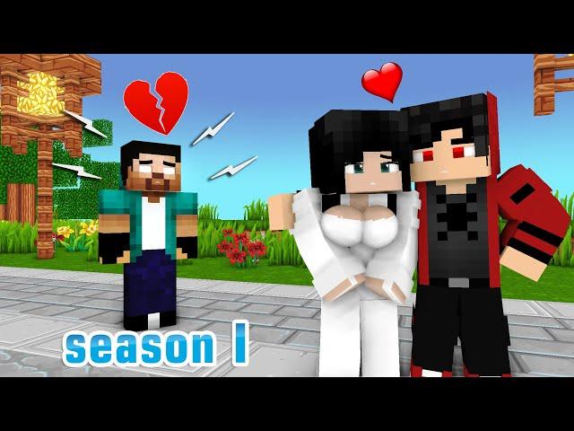 MONSTER SCHOOL : LOVE OF HEROBRINE X ARRON - SEASON I | MINECRAFT LOVE ANIMATION