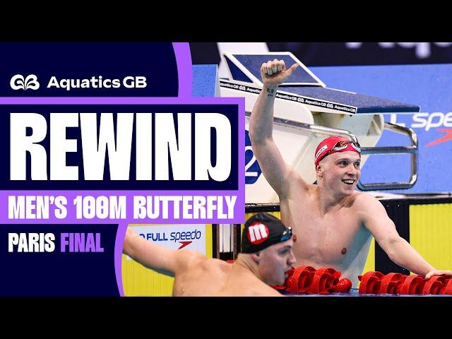 ️ "He's won from lane two"   | Men's 100m Butterfly Paris Final | Aquatics GB Swimming Champs 2024