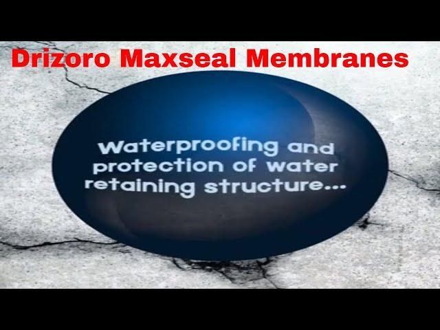 Waterproofing Concrete block retaining walls with Drizoro Maxseal membranes