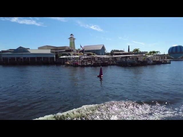 Disney Springs view from water taxi