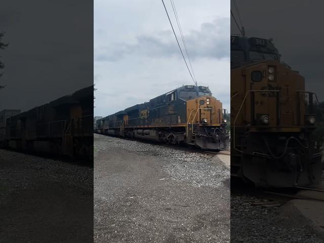 CSX I136-04 Intermodal Double Stack Train from Lodi, Ohio 7/5/2024 #csx #train #railroad #shorts #ns