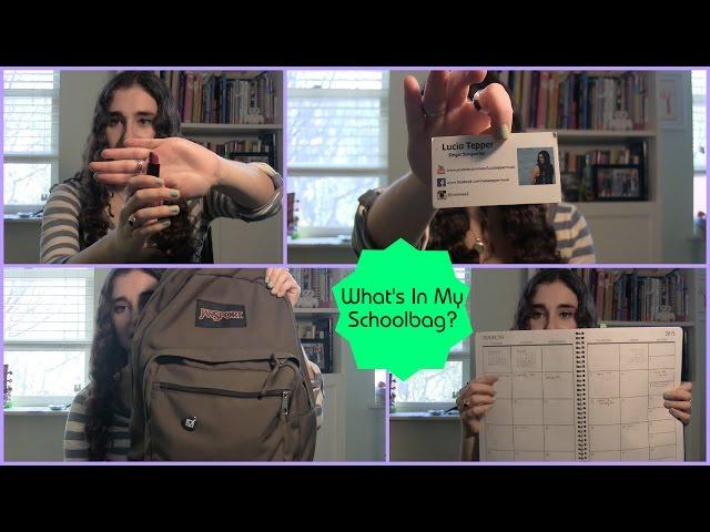 What's In My Schoolbag? | LuciaTepperBeauty