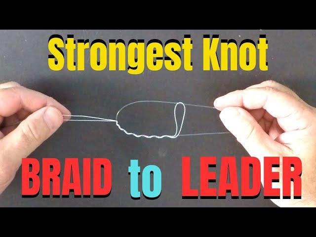 Strongest knot BRAID to LEADER | Best fishing knots