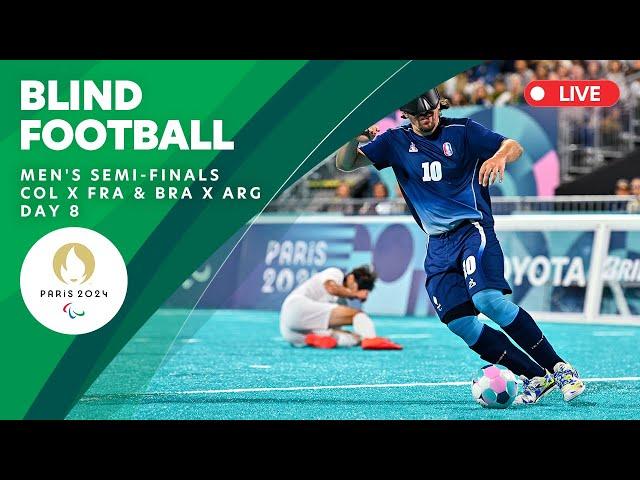 Blind Football - Men's Semifinals COL X FRA & BRA X ARG | Day 8 | Paris 2024 Paralympics