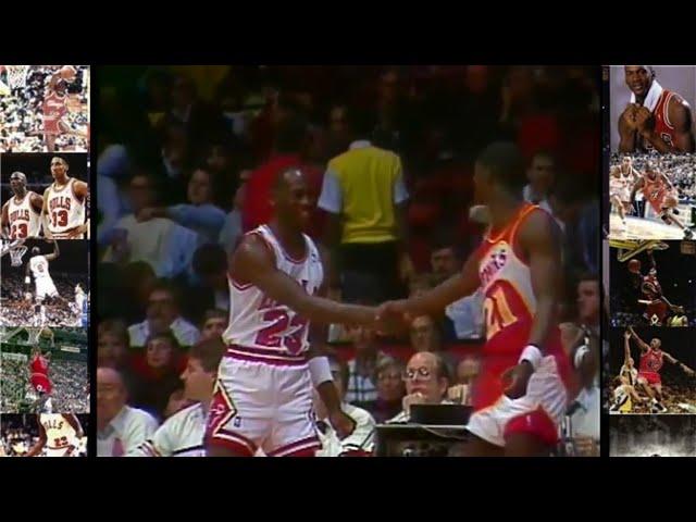 DUEL! Michael Jordan vs Dominique Wilkins (1/19/1988)