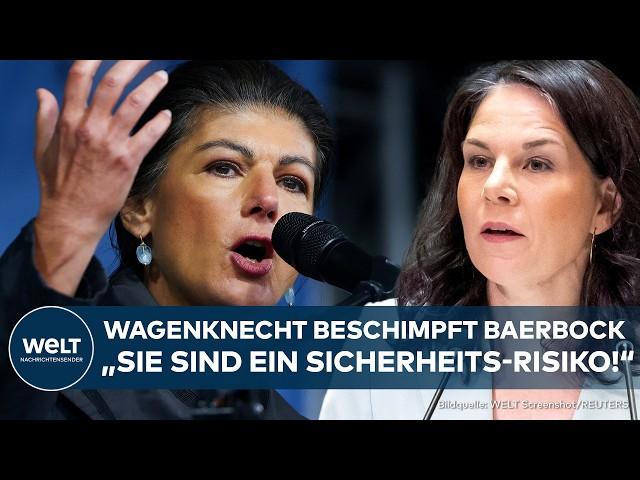 SAHRA WAGENKNECHT AUF GROßDEMO IN BERLIN: "Baerbock ist ein Sicherheitsrisiko"! Friedensdemo-Rede!