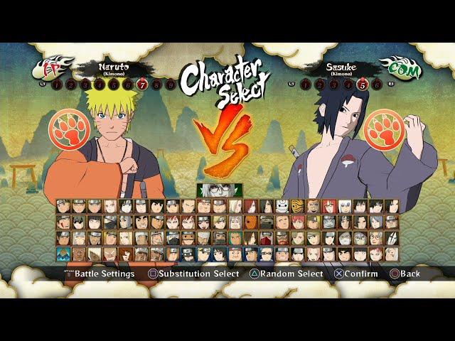 Naruto Shippuden: Ultimate Ninja Storm 3 Full Burst All Characters [PS4]