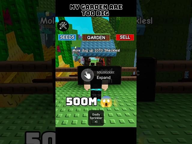 500m  #roblox #growagarden