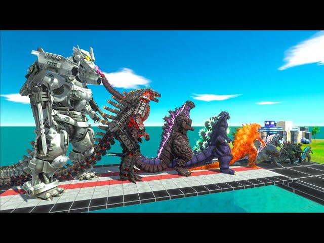 EVOLUTION of NEW MECHAGODZILLA KIRYU  Size Comparison VS Team NEW GIGAN 2019 + DESTOROYAH + SHIMO