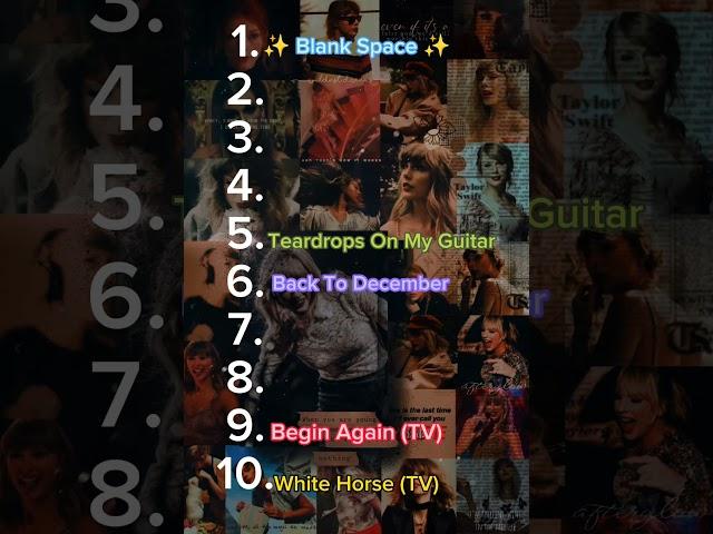 Taylor Swift 2nd singles ranking #taylorswift #shorts