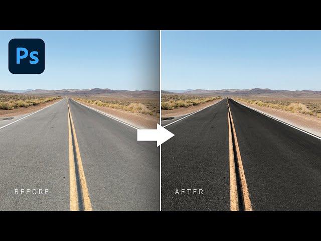 How to Darken Road in Photoshop | Photoshop Tutorial