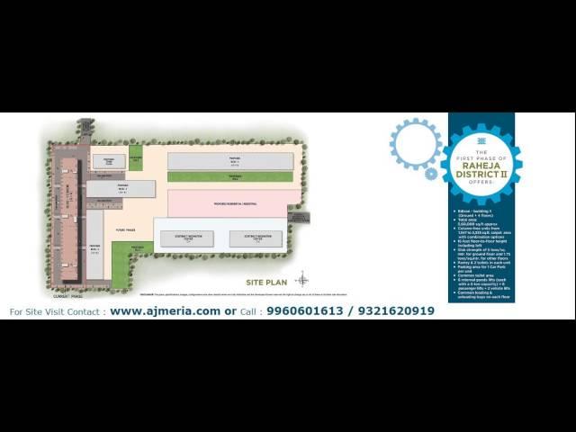 First Phase of Raheja District II offers Edison Building 1 ground + 4, Industrial & Commercial Units