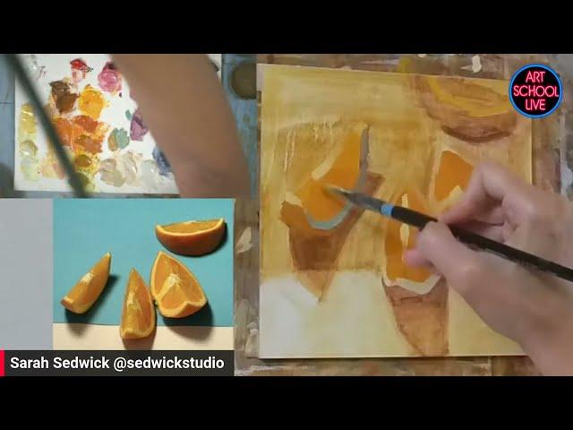 Free Art Lesson : Painting a Colorful Still Life with Sarah Sedwick