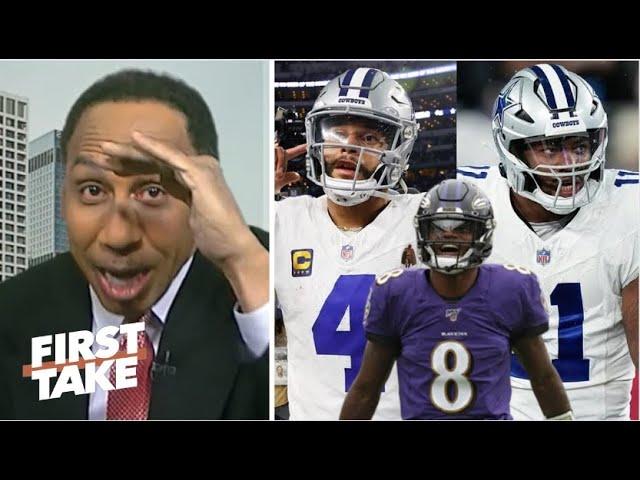 FIRST TAKE | Cowboys are DONE! - Stephen A. on Micah Parson sends WARNING to Lamar Jackson & Ravens