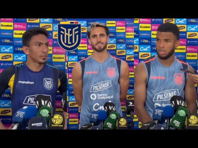 Declaraciones de los jugadores de la selección de Ecuador previo al partido contra Bolivia